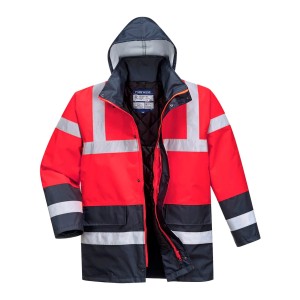 PARKA IMPERMEÁVEL VERMELHO/AZUL ESCURO S466